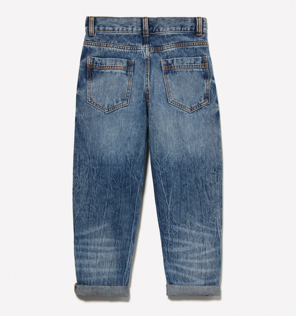 Jeans with logo - boy's jeans - Blue | Sisley Young image number 2